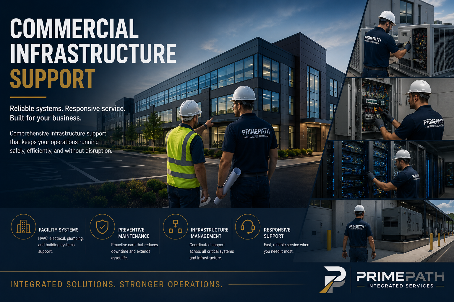 commercial building systems infrastructure support
